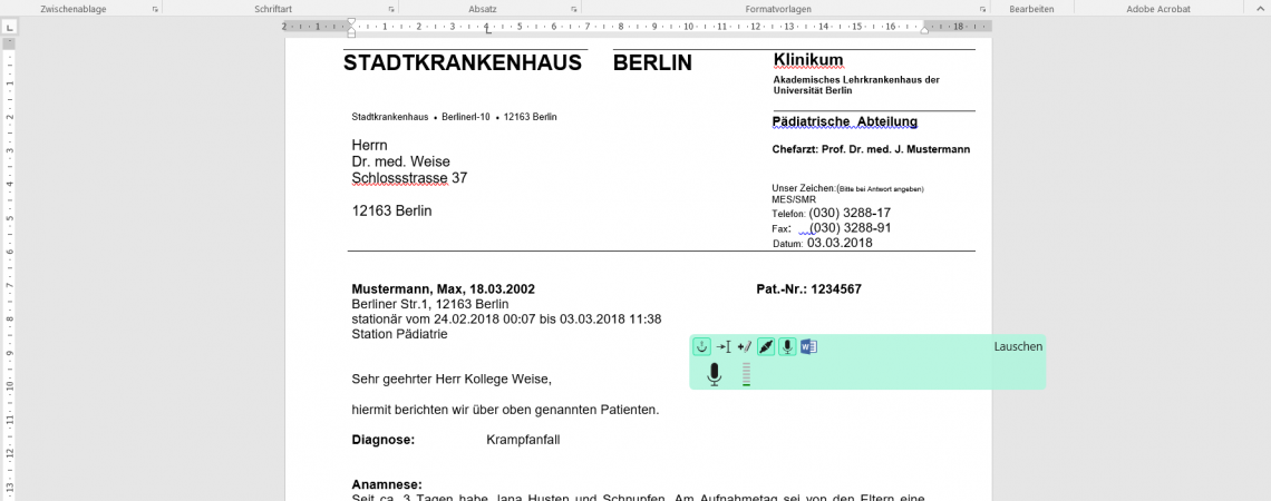 ProDictate – die schlanke Spracherkennungs-App für Unternehmen