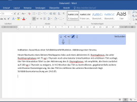 Verankerung mit Word mit nur einem Klick
